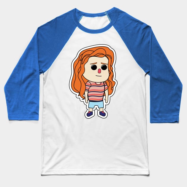 Max Cute Face Baseball T-Shirt by HijriFriza